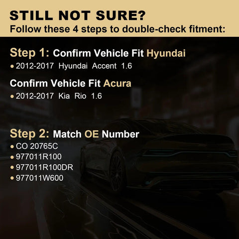 Instructions for fitting Top Shelf Air Conditioning Compressor With Heavy Clutch Quick Fix Fitment For Hyundai Accent And Kia Rio 2012 To 2017.