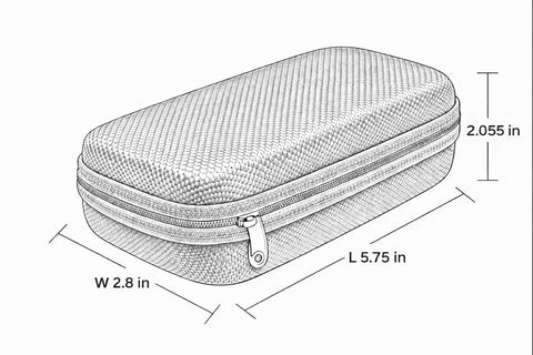 Lightweight Tough All In One Case For DISTO D2 330Ft And DISTO D1 120Ft Laser Distance Meters, PEVA case 5.75 x 2.8 x 2.055 in