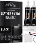 Leather And Vinyl Repair Kit For Cars And Home Use DIY Fix For Car Seats Shoes Jackets Sofas Purses Steering Wheels in black color