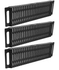 Pro Grade 25 Slot Anti Static Circuit Board Rack And Drying Tray Set Of 3 47 X 13.8 X 3.6 Cm PCB Storage Stand in black, side view