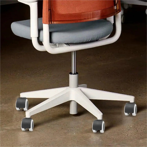 Easy Click Swap 2 Inch Silent Caster Wheels For Office And Gaming Chairs Heavy Duty Soft Rubber Tires on rolling chair.
