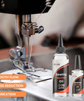 Sewing Machine Lubricant 4.4oz With Applicator Crystal Clear Odorless Mineral Oil For Textile Machines, 3.4oz and 1oz bottles