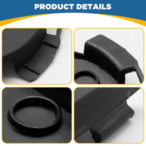 Close-up details of Front Bumper Tow Hook Cover For BMW X5 E70 2011 2012 2013 Right Passenger Side Unpainted Towing Eye Cap