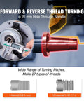 Precision Benchtop Metal Lathe 7 X 14 Inch With 0-2200 RPM variable speed, forward and reverse thread turning detail