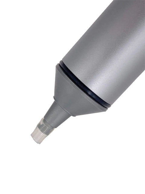 Close-up of Pro Grade Solder Sucker Desoldering Pump With Elastic Silicone Nozzle High Power Vacuum Heavy Duty Solder Removal Tool SS03