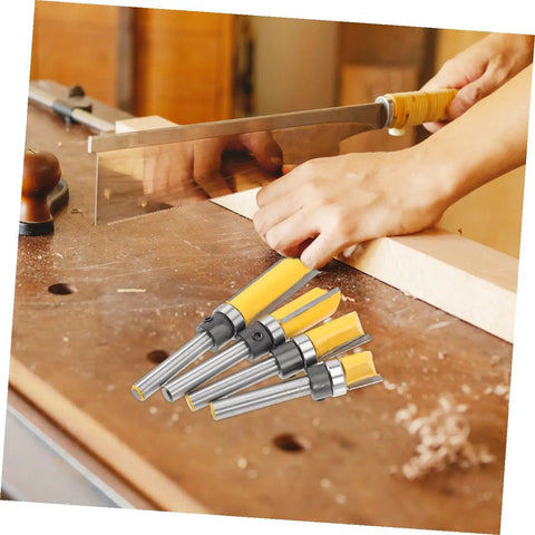 6mm Flush Trim Router Bit Bearing Cutter Delivers Dead Nuts Precision For Woodworking Engraving Grooving With Saw and Wood.