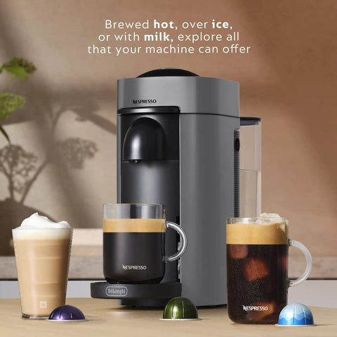 Nespresso Vertuo Plus Single Serve Coffee And Espresso Maker For Home Use With Quick 25 Sec Heat Up And Energy Saving Auto Shut Off