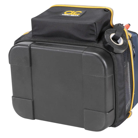 13 Inch Molded Base Electrical And HVAC Tool Carrier Pro Grade Build With 1680D Ballistic Polyester Box Design That Prevents Tipping