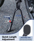 Adjustable Double Leg Bike Kickstand For 24 To 29 Inch Bikes Aluminum Alloy Non Slip Center Mount Stand detail view