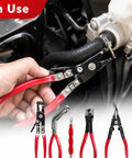 Hot Deals On This 5-In-1 Hose Clamp Pliers Kit, The Ultimate Auto Repair Tool For Tightening And Removing Clamps With Ease. Durable Metal Build Ensures Long Life While You Tackle Any Vehicle Maintenance Job Or DIY Fixin Like A Pro Mechanic In No Time At. in use on car hose clamp