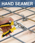 Crimping Tool Hand Seamer Bending Pliers For Ductwork And Sheet Metal Ergonomic Grip in use for metal board folding