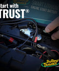 Ring Terminal Harness Cable With SAE Quick Disconnect 18 Inch Cord Adapter For 12V Battery Chargers Easy Quick Connect For Motorcycles Cars ATVs And More Go To Charge Accessory installed on battery terminals