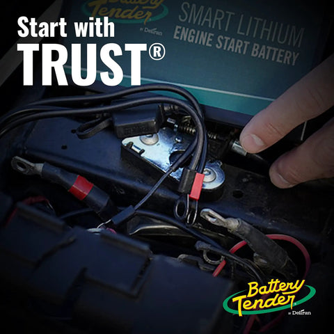 Ring Terminal Harness Cable With SAE Quick Disconnect 18 Inch Cord Adapter For 12V Battery Chargers Easy Quick Connect For Motorcycles Cars ATVs And More Go To Charge Accessory installed on battery terminals