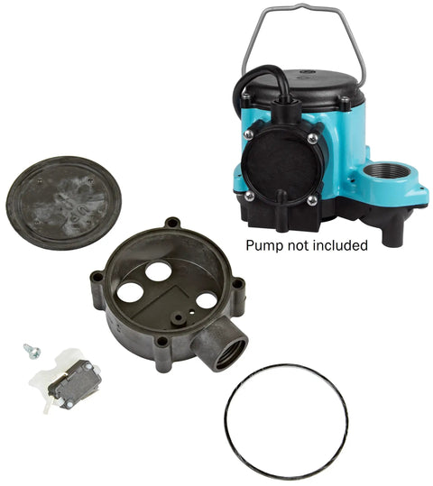 Heavy Duty Sump Pump Diaphragm Switch Repair Kit For No Sweat Basement Water Cleanup DIY Fix With Pressure Switch Bracket Fasteners And Tough Casing To Get Your Submersible Drainage System Back On Track Avoiding Headaches