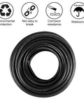 18 Gauge 2 Conductor LED Wire 65.6ft Flexible Red And Black Tinned Copper Hookup Cable coiled with icons of features