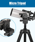 70mm Aperture Mak Cass Telescope For Beginners And Families Kid Friendly, 1000mm Focal Length, Crisp Glass Optics With Fully Multi Coated Coatings, Smooth Motion Gimbal Tripod For Easy Sky Watching And Epic Night Sky Adventures micro tripod