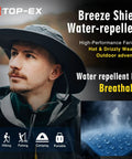 Cooling Mesh Boonie Hat With Sweatband For Hot Days, man wearing wide brim hat in outdoor setting, UV protection, waterproof fabric