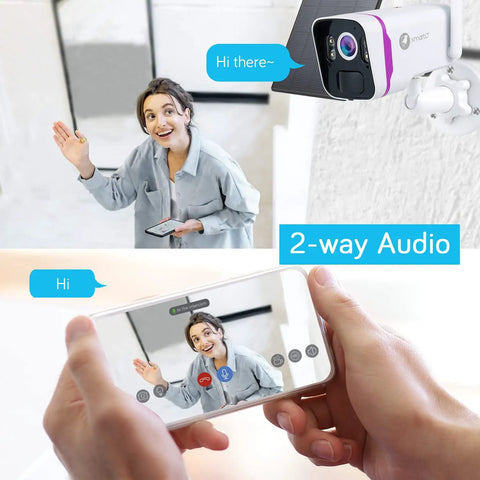 Solar Powered Wireless Home Security Camera System With Four Cameras And 4MP QHD, NVR Supports Ten Channels Expandable To 4K, Easy Plug And Play Setup, No Power Cables Needed, Over 120 Days Video Storage, Ideal For Home Or Small Business