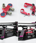 Durable Aluminum Alloy Steering Kit For 1 To 10 Scale RC Drift Cars With Beefed Up CNC Machined Steering Assembly Upgrade.