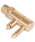 Brass Quick Connect Fuel Line Fitting 8897-6 1/4 Inch NPT Male Thread Marine Connector angled view