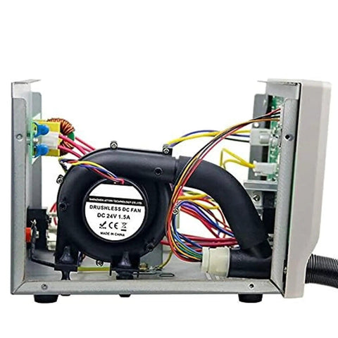 Internal components of 1000W Digital Display Hot Air Rework Station With Beefy Anti Static Control Auto Sleep And Quick Access Keys