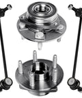 DIY Ready Front Wheel Bearing Hub Kit For Chevy Malibu Buick LaCrosse Regal Sportback And TourX Includes 2 Front Wheel Bearing Hubs And 2 Sway Bar End Links Premium