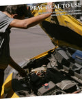 Automatic Aerosol Fire Extinguisher Patch offering a no sweat setup on a car engine for quick flare zapping.