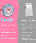 Comparison of Beginner Crochet Kit Gift Set For Crafting Bunny Lola Amigurumi Plushie Easy DIY Crochet And Knitting Starter with video tutorial and other brand.