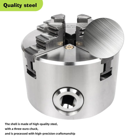 Workhorse 3 Inch Four Jaw Self Centering Lathe Chuck K12 Mount Delivers Rock Solid Clamping Force Up To 6600Rpm Beefy Linkage Design Built Tough For Daily Shop Grinds And Precision Metal Turning Tasks