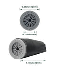 Heavy Duty No Fuss Waterproof Wire Connectors With Silicone Sealant For Outdoor Low Voltage LED Landscape Lighting And Irrigation Valves Wire Caps Compatible With 22 AWG To 12 AWG Dark Gray 30 Pack dimensions