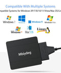 Fast SATA To USB 3.0 And USB C External Drive Adapter For 3.5 And 2.5 Inch SSD HDD Reader With Plug And Play Data Transfer And 12V 2A Power Adapter For Easy Backup And On The Go Recovery, compatible with Windows, Mac, Linux