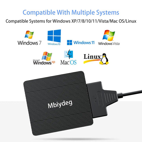 Fast SATA To USB 3.0 And USB C External Drive Adapter For 3.5 And 2.5 Inch SSD HDD Reader With Plug And Play Data Transfer And 12V 2A Power Adapter For Easy Backup And On The Go Recovery, compatible with Windows, Mac, Linux