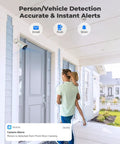 Person detected by Argus Eco 2 Pack Wireless Solar Security Cameras For Home And Outdoor Use, 2MP HD, IP65 Weatherproof.