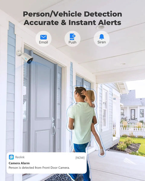 Person detected by Argus Eco 2 Pack Wireless Solar Security Cameras For Home And Outdoor Use, 2MP HD, IP65 Weatherproof.