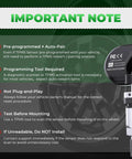 TPMS Sensor For Ford And Lincoln Vehicles Pre Programmed Tire Pressure Sensor Upgrade Fits 90 Percent Of Ford Vehicles After 2006 Including F150 F250 F350 Bronco Mustang Escape Expedition Explorer Fiesta Focus Fusion Ranger And Lincoln MKC MKT MKZ important note graphic