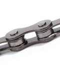 Close-up of heavy-duty steel chain part of Bicycle Freewheel Chain Whip And Cassette Sprocket Remover Tool Set For Bike Repair.