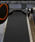 4 Inch Wide Black Conveyor Belt Material With PVK 150 One Side Cover For Industrial Conveyors, 10 Foot Length, on machinery