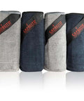 Barista Microfiber Cloths 4 Pack For Espresso Machines And Coffee Stations Pro Grade Cleaning Towels Grey Black