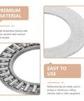 Kickin It Hard 4 Sets Thrust Needle Roller Bearing With Washer Kit Flat Single Direction Industrial Axial Roller Replacement Fit AXK2542 metal washer and needle bearing