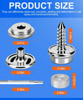 150 Pcs Stainless Steel Canvas Snap Button Kit With 2 Setting Tools For Boat Covers Marine Grade Heavy Duty Snaps And Fasteners