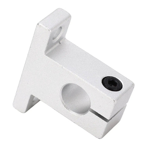Top Quality 10 Pack Linear Motion Shaft Support Stops For SK12 Smooth Rail Systems Crafted From Heavy Duty Aluminum Alloy, angled view