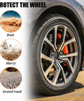 Heavy Duty American Flag Wheel Hub Center Caps 4 Pack, Rustproof Aluminum 2.2 Inch Rim Covers, Protect wheels from dust and gravel.