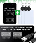 Dual Frequency RFID Reader Writer All In One Copier For 13.56 MHz IC Cards And 125 To 500 KHz ID Keys Cloner package contents