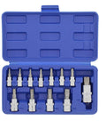 Open blue case showing Torx Plus Socket Set 5 Star Tamper Proof Bits 12 Piece Torx Bit Socket Kit For Cars And Trucks, pro gear