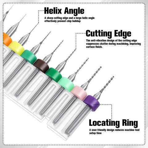 Killer 41 Piece Pin Vise Hand Drill Kit with 20 Micro Twist Bits displayed, showcasing sharp steel bits for precision work.