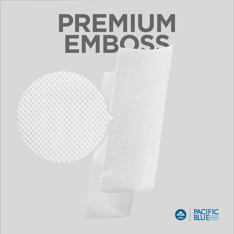 Pacific Blue Select Multifold Premium Two Ply Paper Towels White 21000 Sheets Per Case 125 Towels Per Pack 16 Packs Per Case Ideal For Class A Offices Hotels Restaurants And Healthcare Facilities Embossed Texture For Soft Absorption