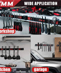 8 Pack 12 Inch Magnetic Tool Holder Strips With Mounting Screws Heavy Duty Tool Organizer Magnetic Bar in workshop, kitchen, garage
