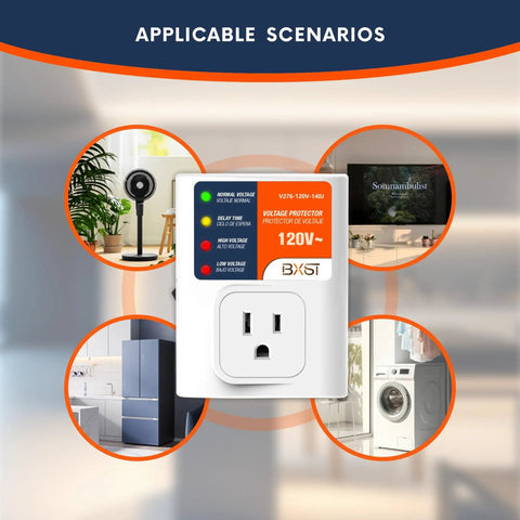 Heavy Duty Plug In Surge Protector For Home Essentials With 140J Lightning Protection And 120V 15A Wall Outlet Guard Overload