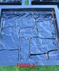 DIY Flagstone Concrete Mold Set 5-Piece Cobblestone Paver Molds for garden path and patio stone casting, front view