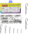 Eight Sizes R Clips Set With Ninety Pieces Hairpin Cotter Pins For Trailer Hitches And Machinery Locking Repairs In Premium 304 Stainless Steel Durable Corrosion Resistant And Easy To Use ALLECIN